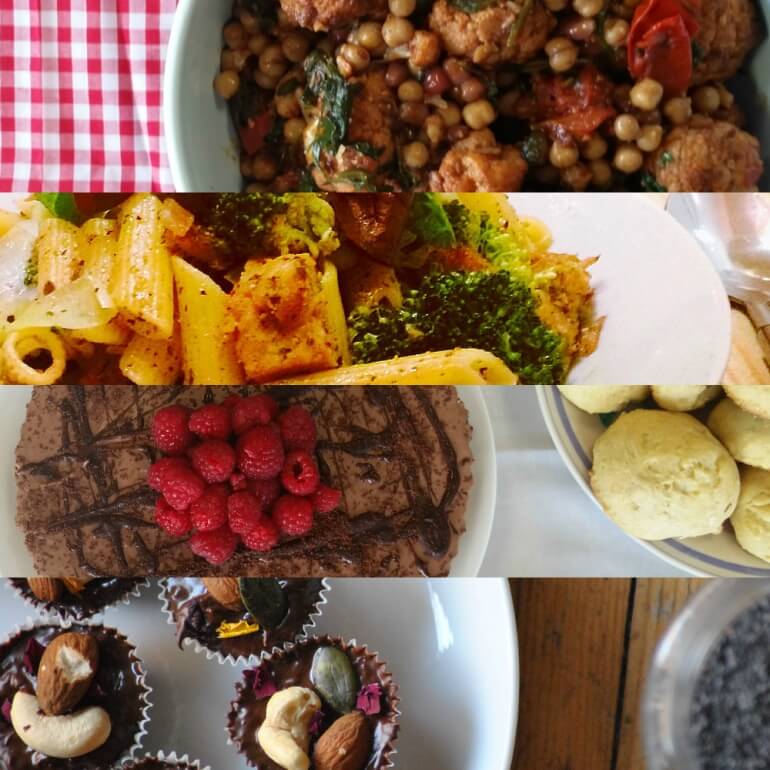 Vegan Food Collage square