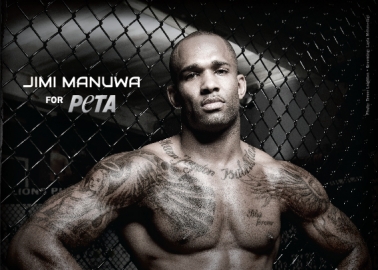 Jimi ‘Poster Boy’ Manuwa KOs Fur in New PETA Ad