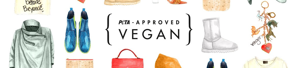 PETA Approved Vegan Fashion Banner Illustration
