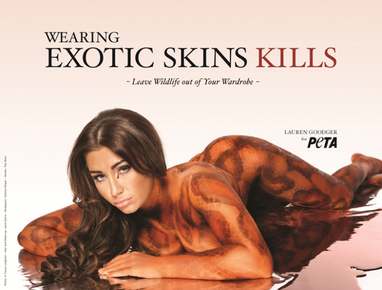 Lauren Goodger: Wearing Exotic Skins Kills