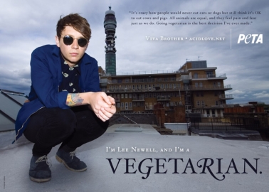 Lee Newell From Viva Brother Sings the Praises of a Vegetarian Diet