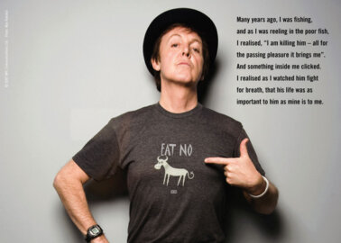 Paul McCartney’s Birthday Wish: ‘Watch My PETA Video and Ditch Meat’