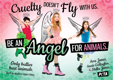 Rockers' daughters team up with PETA to speak out against cruelty