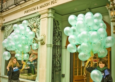 Fortnum & Mason Outshone by PETA’s Mass Balloon Giveaway
