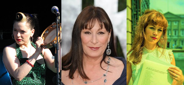 Imelda May, Anjelica Huston and Rachel Pilkington