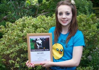 Teen Wins PETA Award for Kindness to Animals