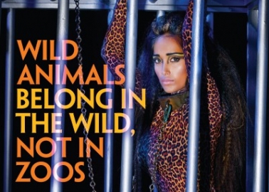 British Bollywood Star Jiah Khan Goes Wild in New PETA Ad