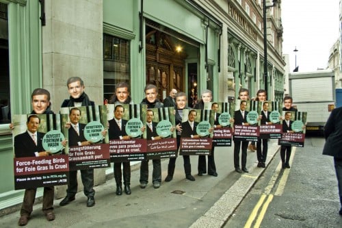 An army of Sir Roger Moores descend on Fortnum & Mason