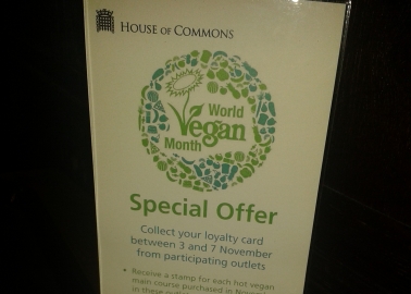 Parliament Goes Vegan for World Vegan Month
