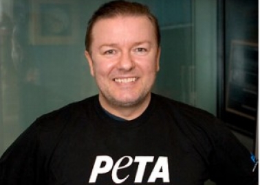 Announcing PETA’s Person of the Year – Ricky Gervais!