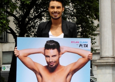 PHOTOS: Rylan Unveils His New Nearly Naked PETA Ad