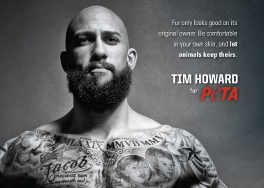 Everton Goalkeeper Tim Howard Defends Animals Wanted for Fur