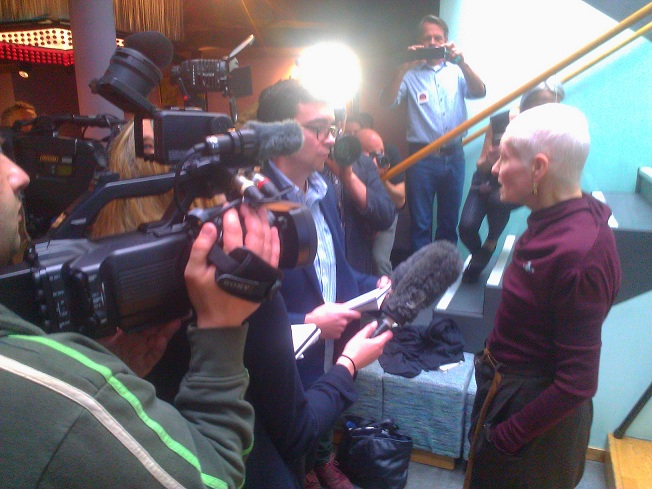 Dame Vivienne Westwood at PETA video launch