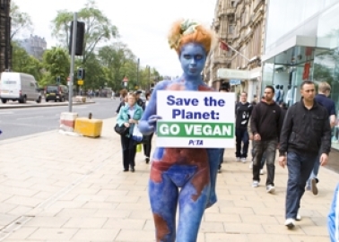 ‘Mother Earth’ Says, ‘Save the Environment: Go Vegan’