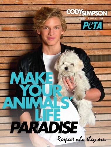 Cody Simpson for PETA