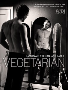 Owain Yeoman's PETA Ad