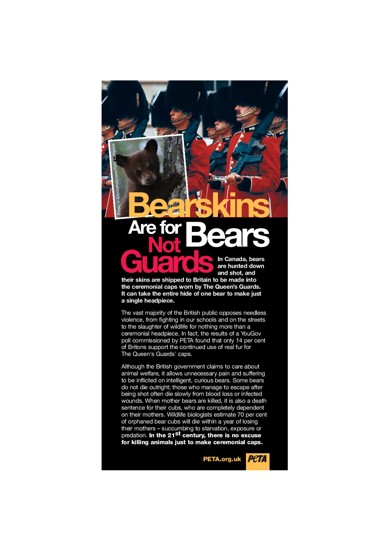 leaflets peta uk one page leaflet