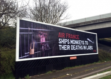 Giant Heathrow Billboard Brings to Light Air France’s Secret Victims