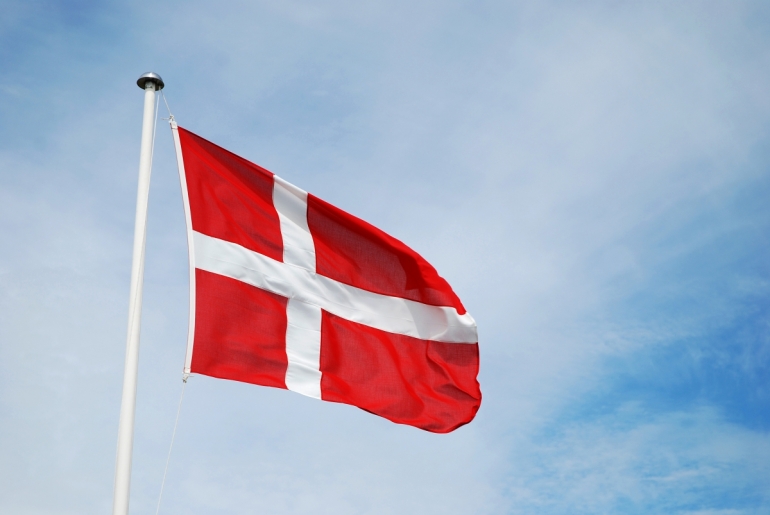 Stock Danish flag