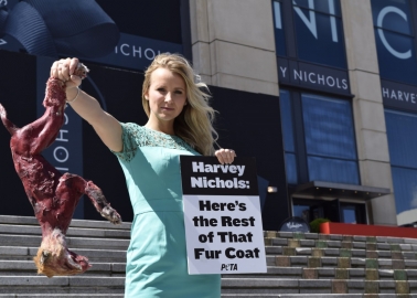 Carley Stenson Returns Fur Coat to Harvey Nichols’ Birmingham and Manchester Stores