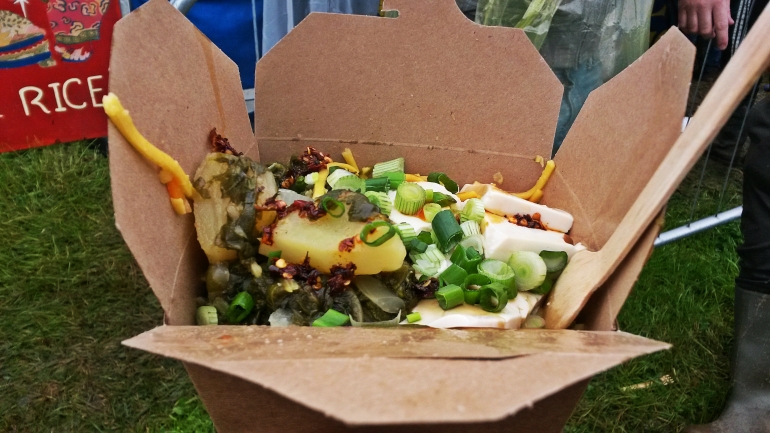Vegan food at festivals