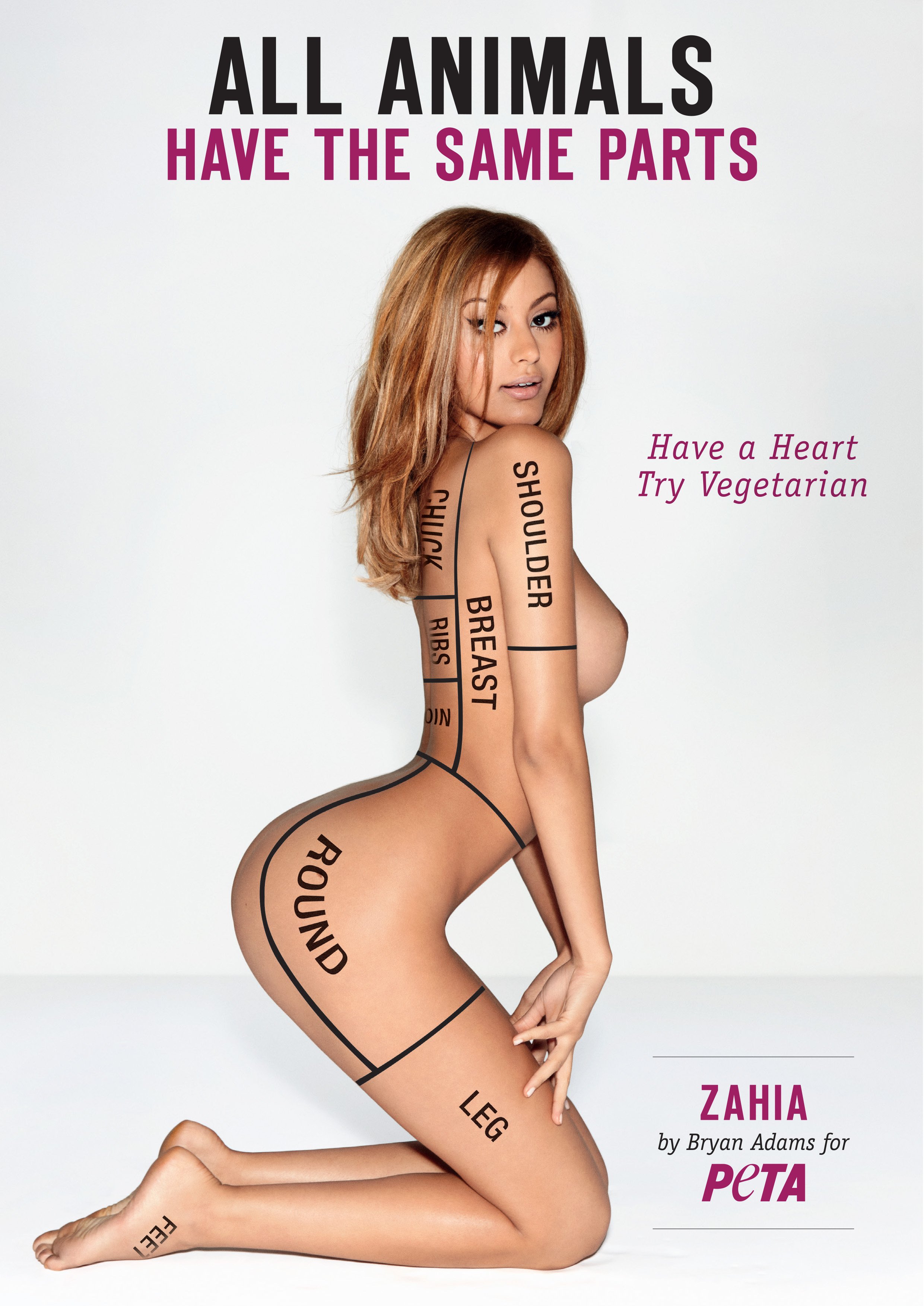 Zahia Dehar Stars in Provocative Pro-Vegetarian Campaign - Media Centre -  PETA UK