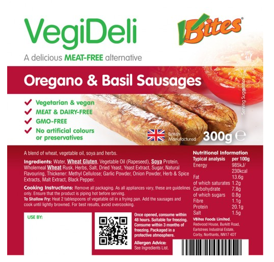 VegiDeli Sausages