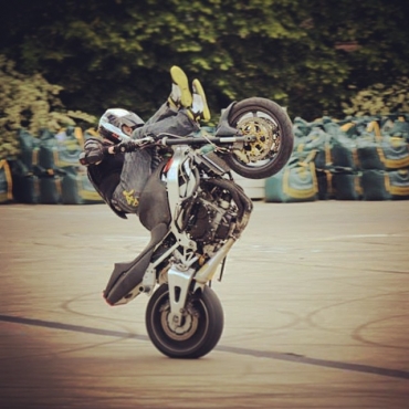 Alistair Tomkins Vegan Stunt Rider