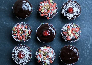 Emily’s dark chocolate cupcakes from veganlass.com