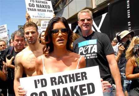 Janice Dickinson PETA Fur