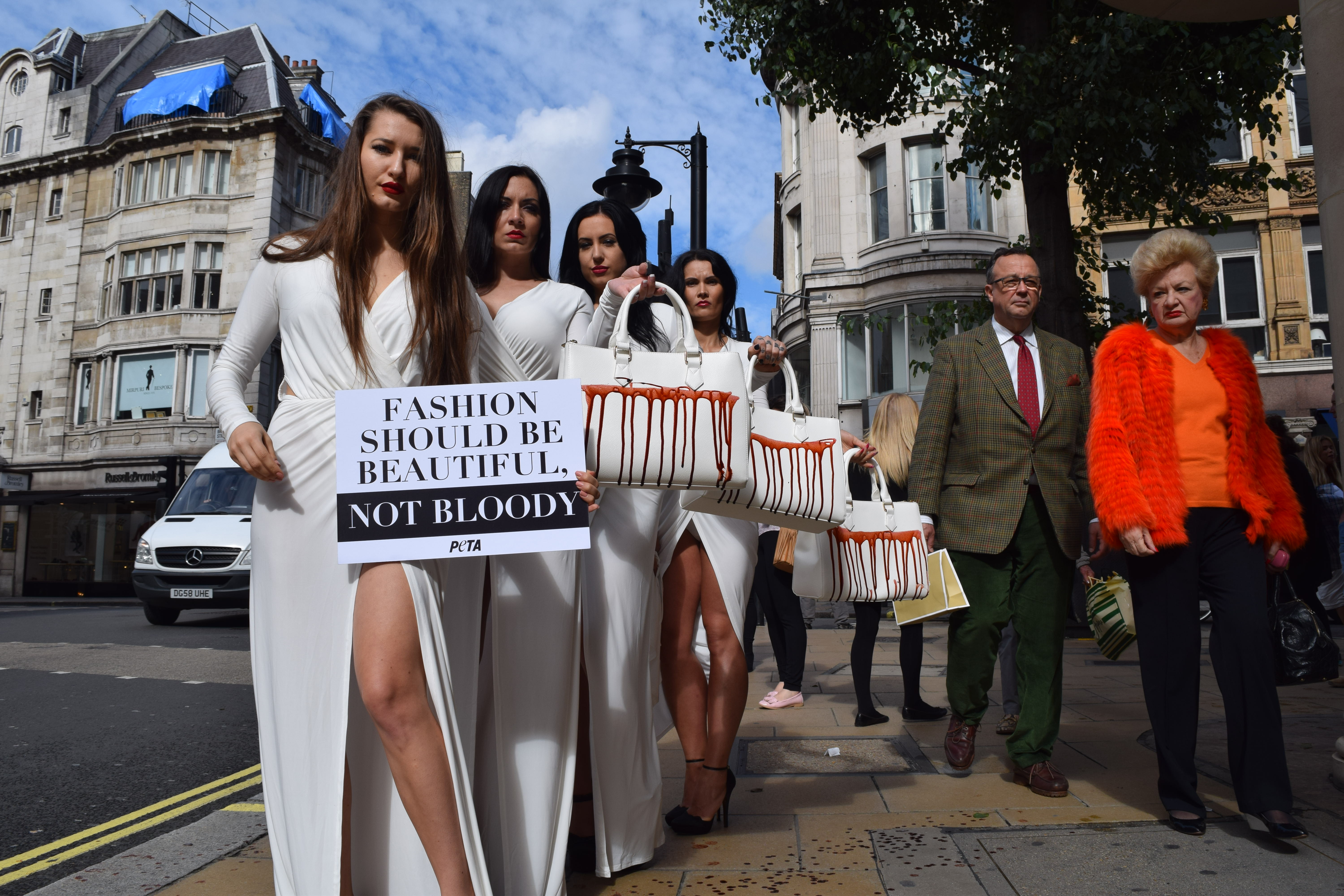 Animal rights activists stage Bond Street protests