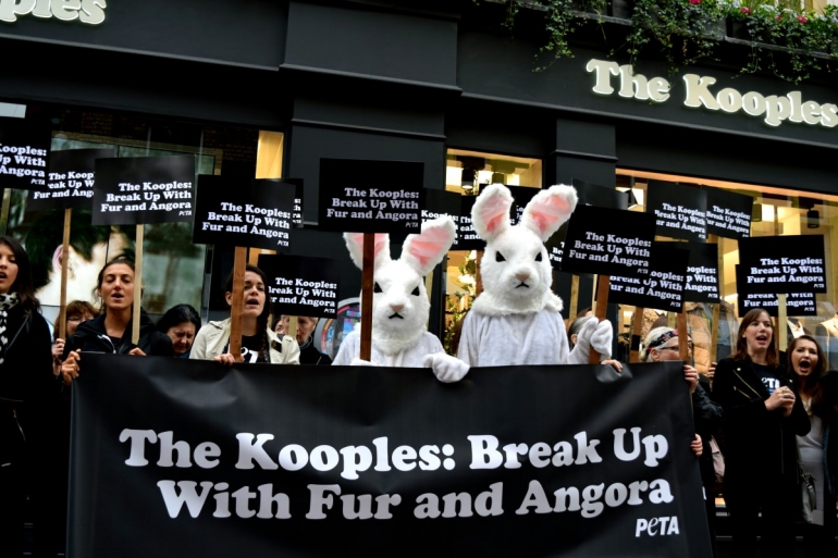 Kooples protest on Carnaby Street