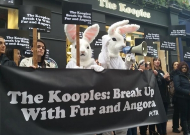Break Up With Fur and Angora! People All Over the World Protest The Kooples