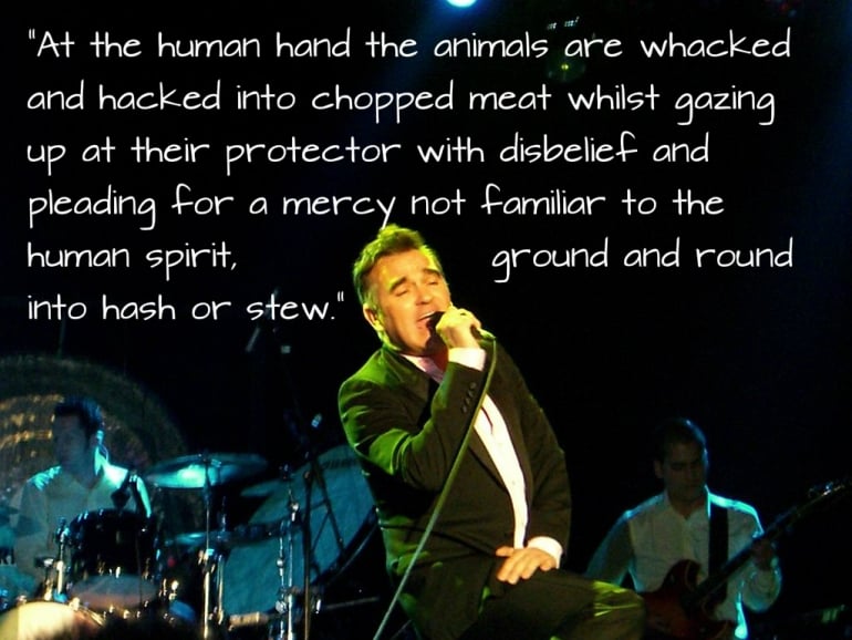 Morrissey sings novel quote CC