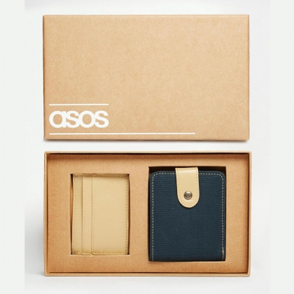 ASOS Faux Leather Wallet Gift Set