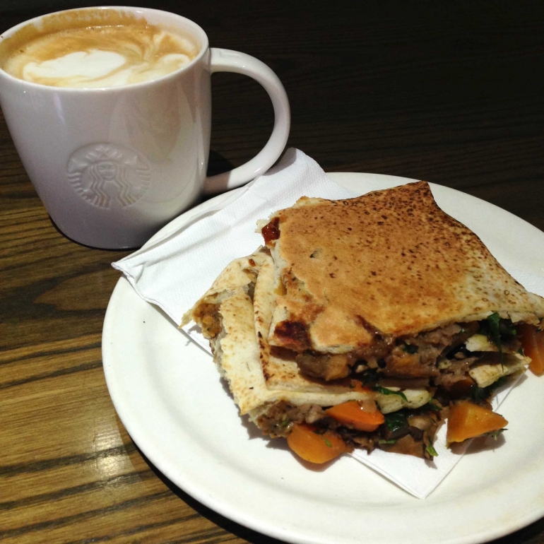 Starbucks Veggie Flatbread Vegan Christmas