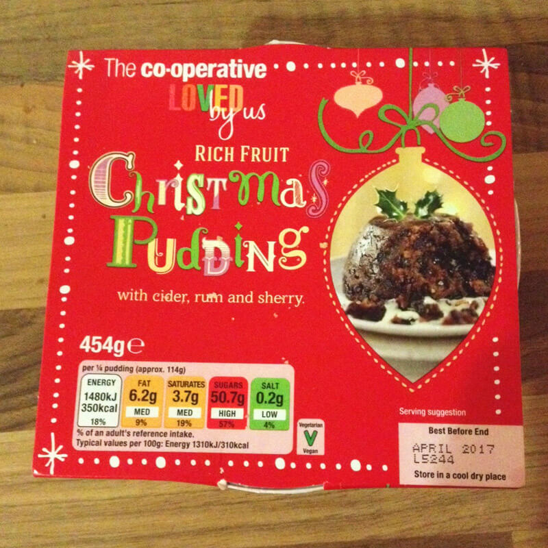 Co-operative Vegan Christmas Pudding