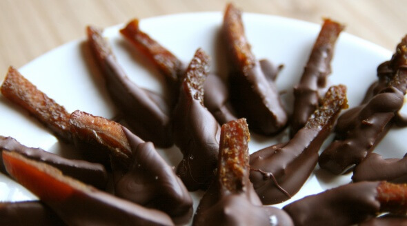 Vegan Christmas Candied Orange Peel