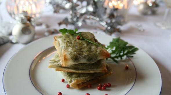 Vegan Christmas Asparagus Pastry Parcels