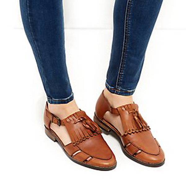 New Look Ladies Tan Loafers