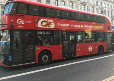 Londoners React to PETA’s Christmas Ads