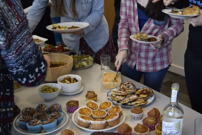 Staff Potluck Vegan Food