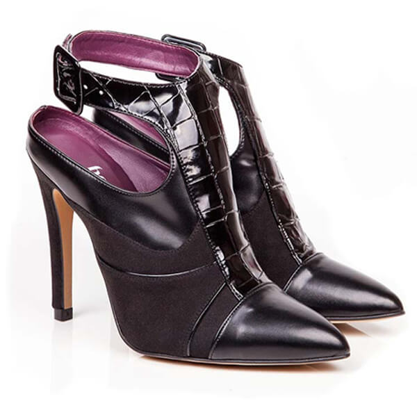 Vegan leather high heels shoes beyond skin