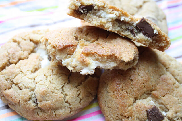 chocolate marshmallow vegan cookies