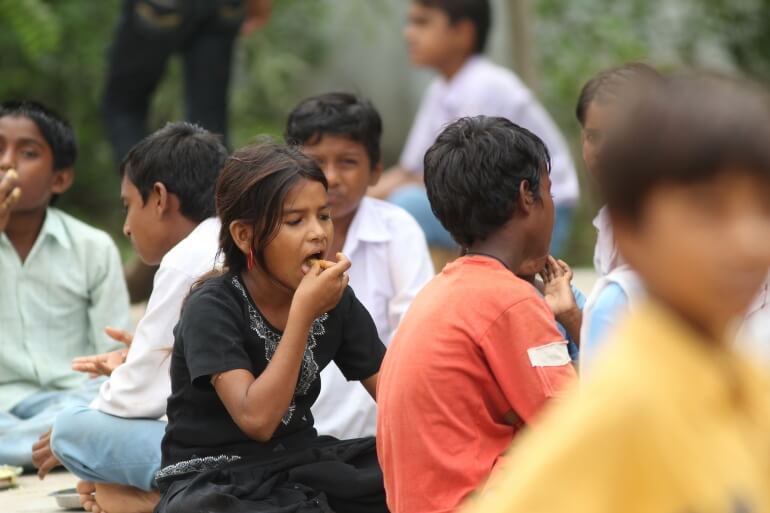 Children Eating Hunger