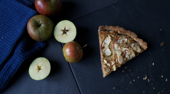 Apple Bakewell Tart Vegan British