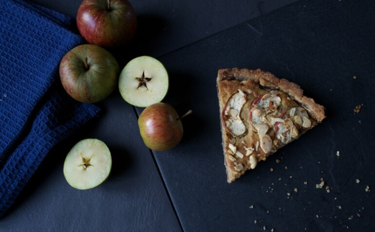 Apple Bakewell Tart Vegan British