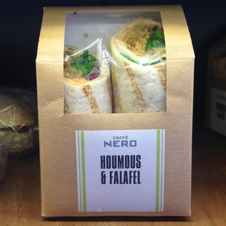 Caffe Nero Falafel Wrap Vegan