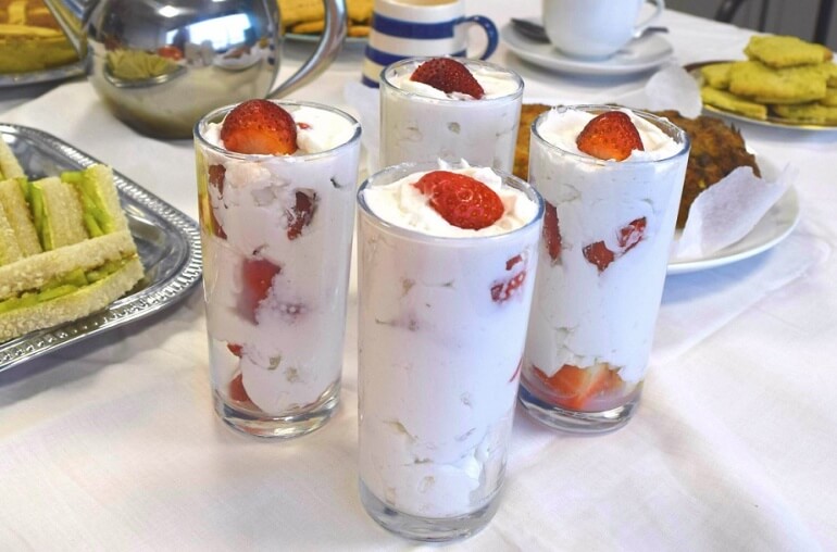 Strawberries and Cream Vegan British Summer Recipe