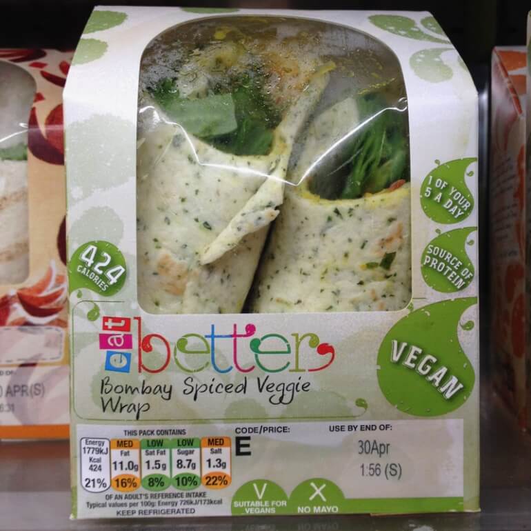 URBANeat veggie vegan wrap